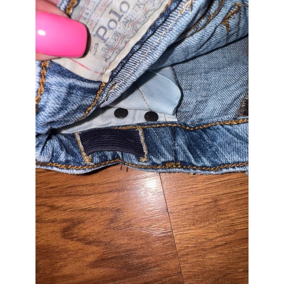 Polo Ralph‎ Lauren Denim Shorts Toddler Adjustable Waist Blue - Picture 4 of 4